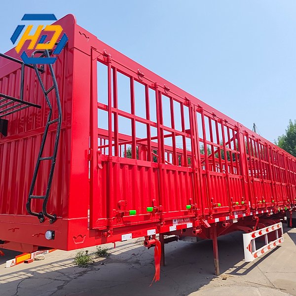 3 Axles Fence Flatbed Trailer