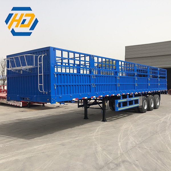 Fence Semi Trailer 60 Tons Cargo Transport Trailers