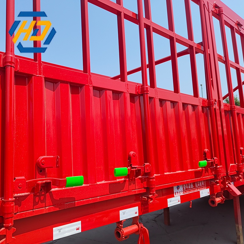 Fence Semi Trailer 60 Tons Cargo Transport Trailers