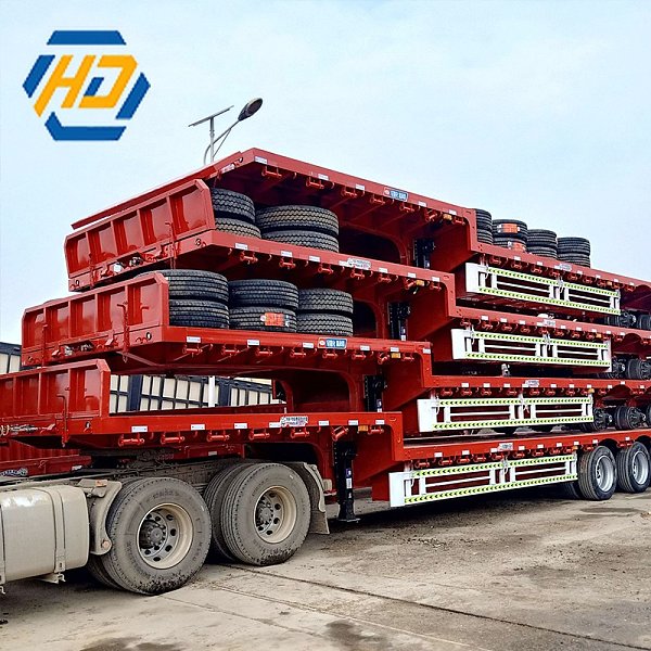 70 Ton 4 Axle Flatbed Trailer