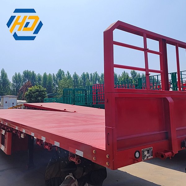 Heavy Truck 3 4 5 Axles Container Flatbed Trailer