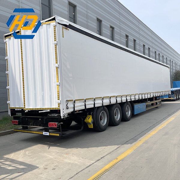 3 Axle Side Curtain Semi Trailer