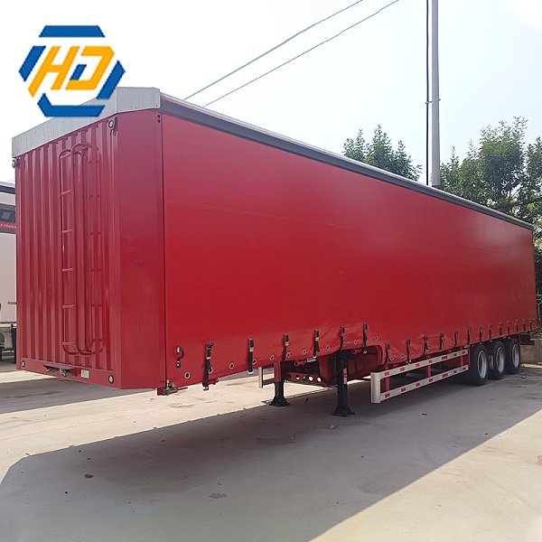 Corn Transport Curtain Side Semi Trailer