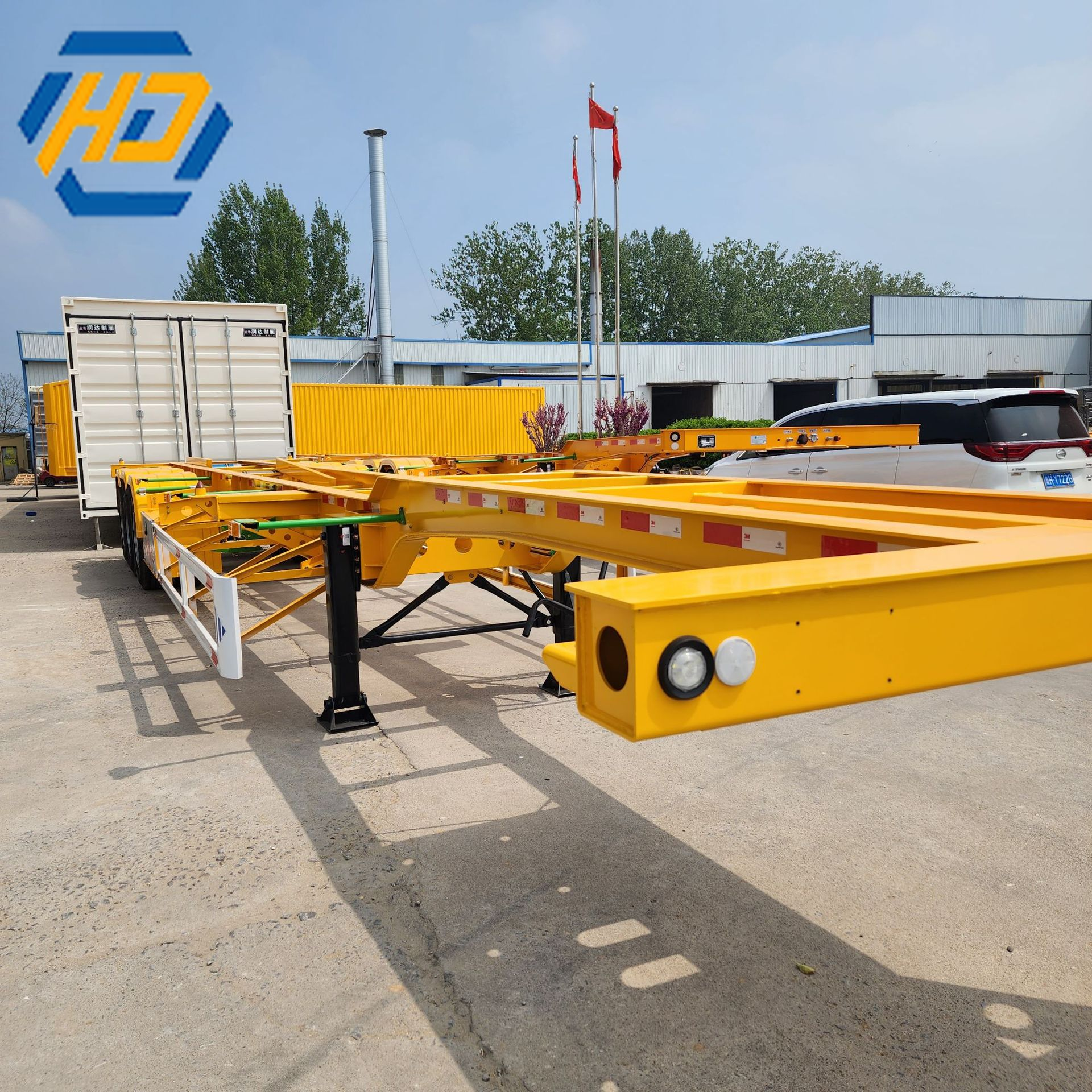 3 Axle Skeleton Semi Trailer