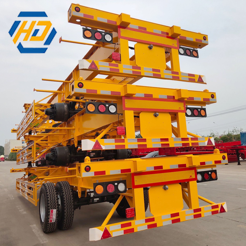 3 Axle Skeleton Semi Trailer