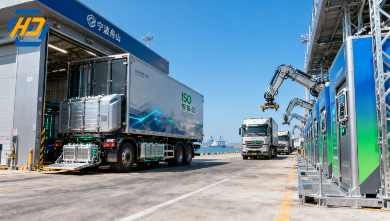Ningbo Port Launches International Standard-Compatible EV Heavy-Duty Truck Battery Swap Hub Ningbo Port Launches International Standard-Compatible EV Heavy-Duty Truck Battery Swap Hub