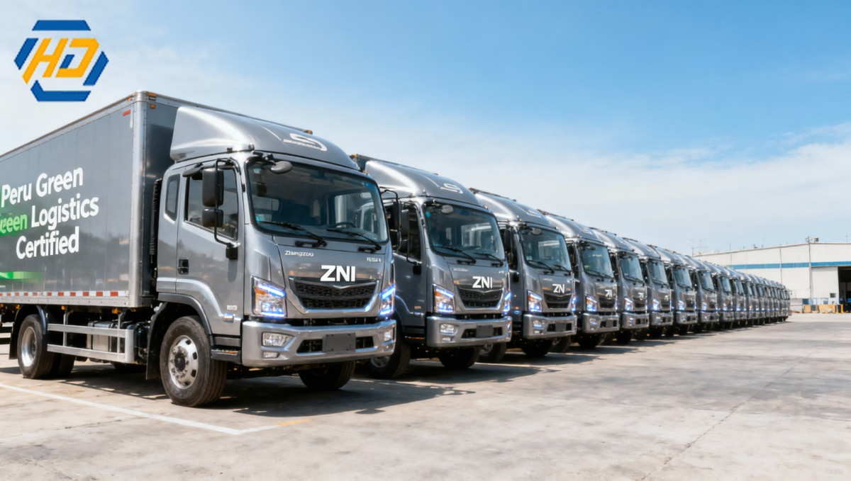 Zhengzhou Nissan Delivers 50 EV Light Trucks to Peru Zhengzhou Nissan Delivers 50 EV Light Trucks to Peru
