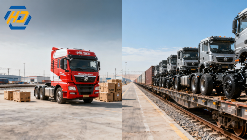 Red Sea Crisis Drives New Land-Sea Route for China's Heavy-Duty Truck Exports Red Sea Crisis Drives New Land-Sea Route for China's Heavy-Duty Truck Exports