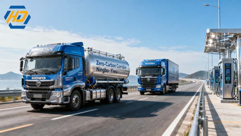 China Launches First Zero-Carbon Heavy-Truck Corridor: Ningbo–Yiwu China Launches First Zero-Carbon Heavy-Truck Corridor: Ningbo–Yiwu