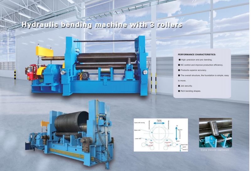 Hydraulic bending machine with 3 roller Hydraulic bending machine with 3 roller