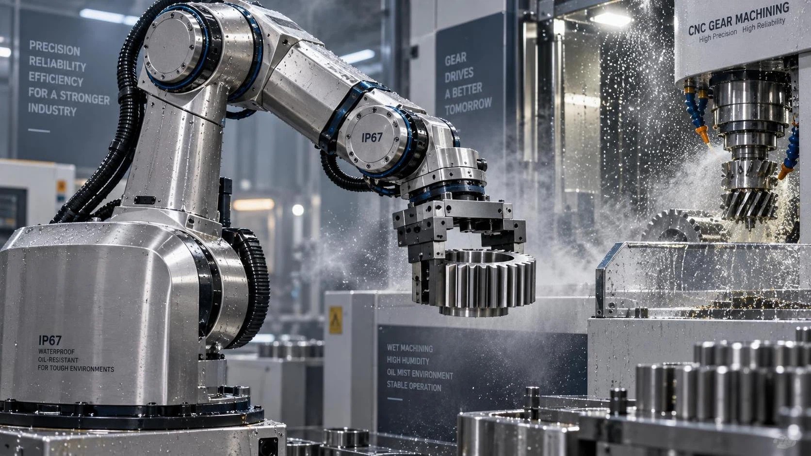 How do automatic handling robots perform in humid, oil-mist environments common in gear manufacturing? How do automatic handling robots perform in humid, oil-mist environments common in gear manufacturing?