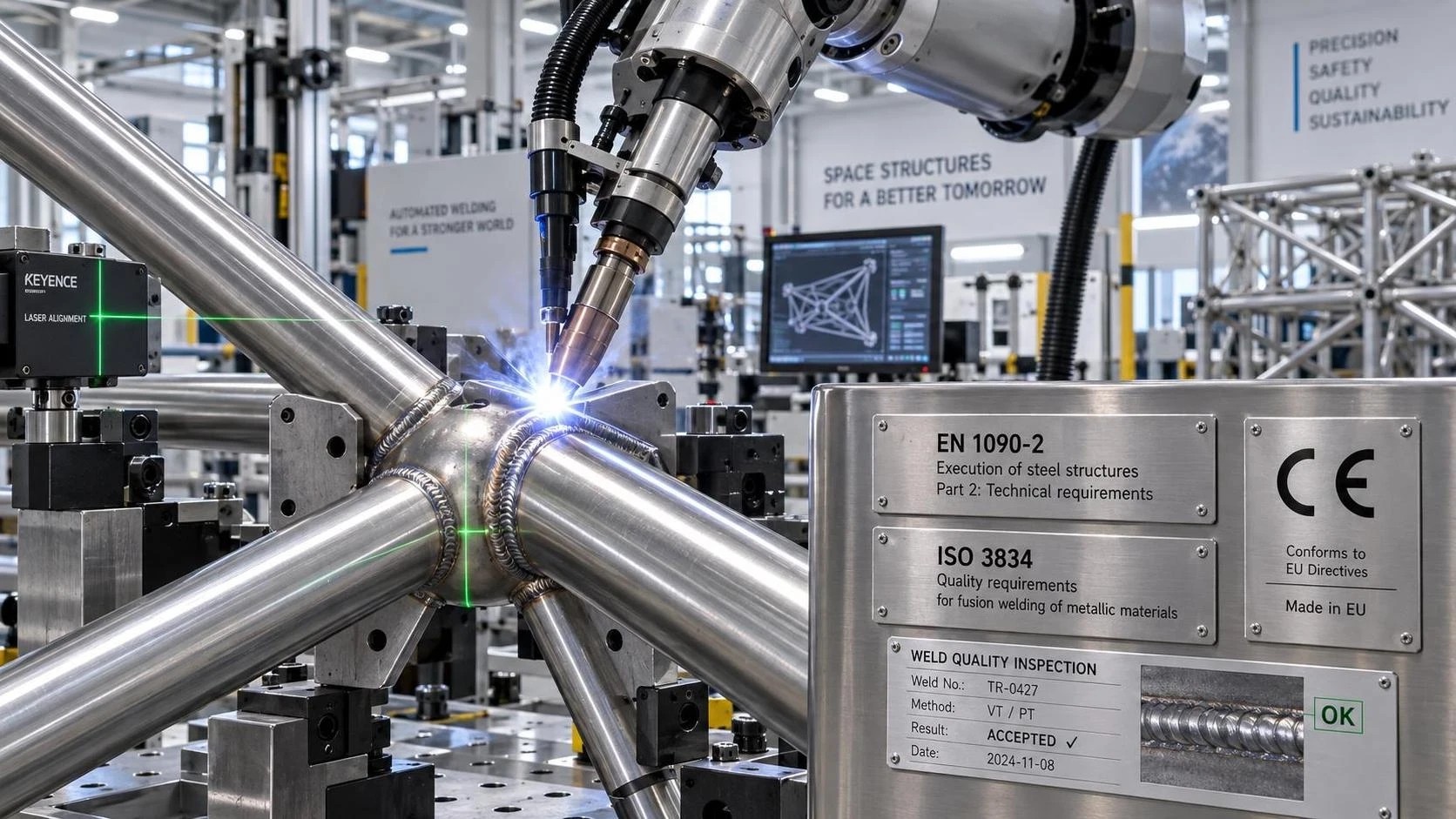 What ISO and EN standards apply to space frame welding machine factory commissioning in EU projects? What ISO and EN standards apply to space frame welding machine factory commissioning in EU projects?