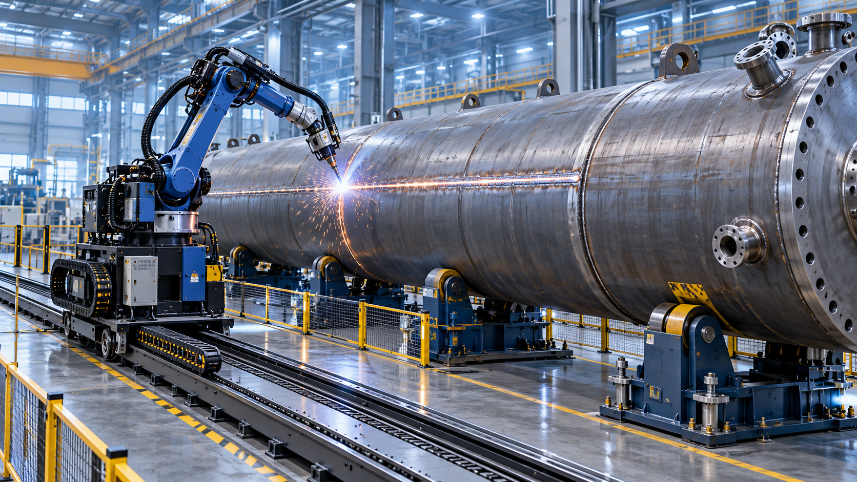 Solving Large-Workpiece Access Problems with a Movable 7-Axis Welding Robot Solving Large-Workpiece Access Problems with a Movable 7-Axis Welding Robot