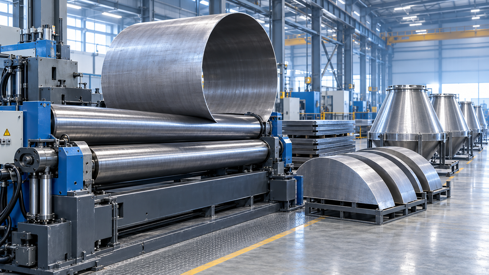 What jobs are best suited to a 3 roller plate rolling machine? What jobs are best suited to a 3 roller plate rolling machine?