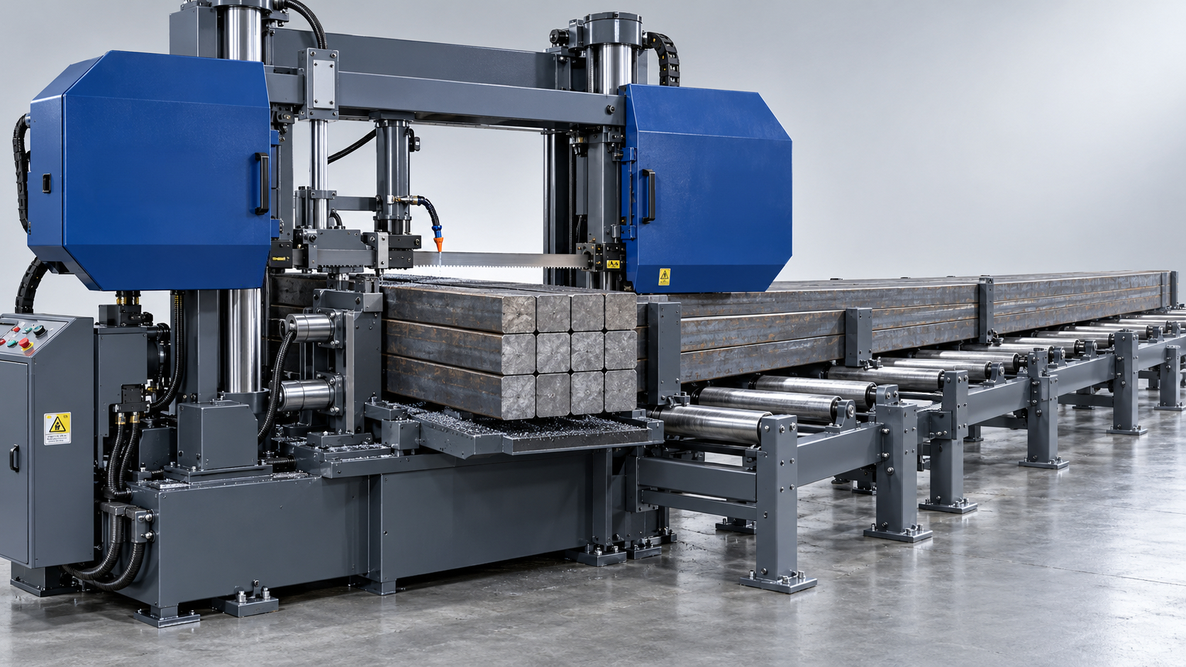 How to size a band saw machine for cutting large steel bundles How to size a band saw machine for cutting large steel bundles
