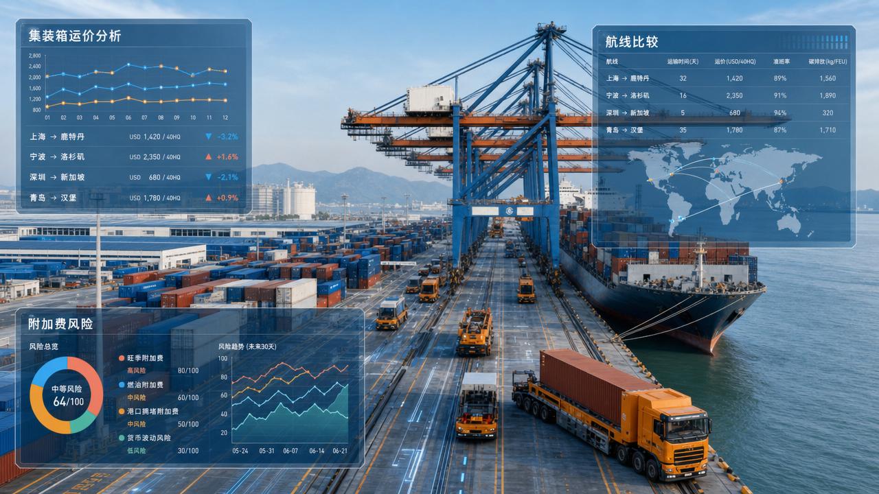 Container Freight Analysis for Shippers: How to Compare Lanes, Rates, and Surcharge Risk