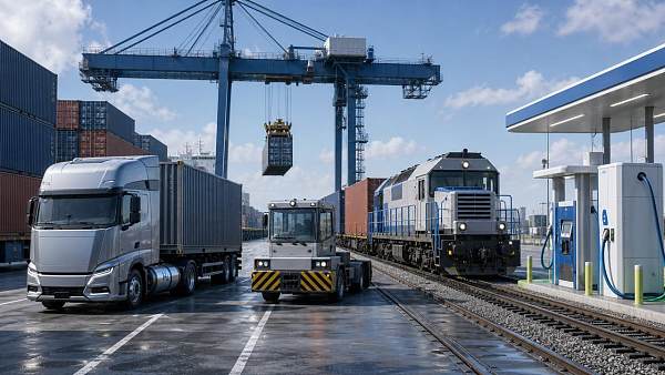 Hydrogen Freight Mobility Intermodal: Where It Fits in Port-to-Rail Operations