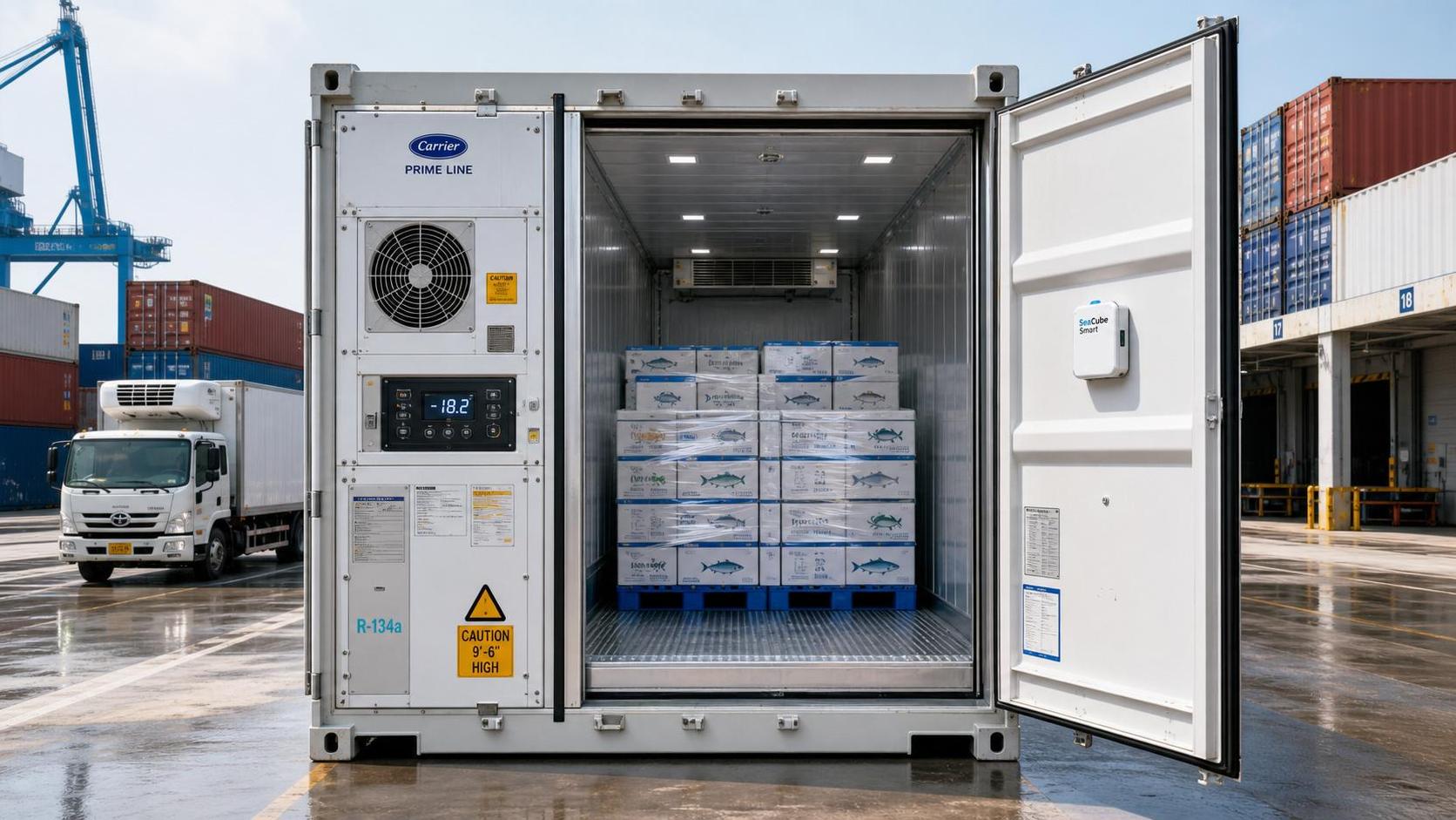 How to Choose Reefer Containers for Seafood: Temperature Range, Airflow, and Tracking Requirements