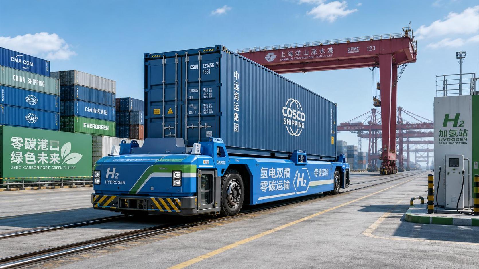 Shanghai Port Launches Dual-Mode Chassis for Zero-Carbon Intermodal