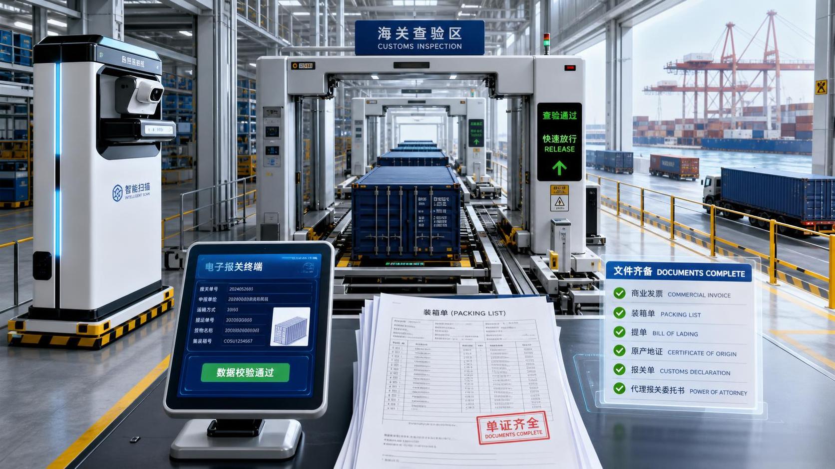 How does automation help in reducing customs clearance time?