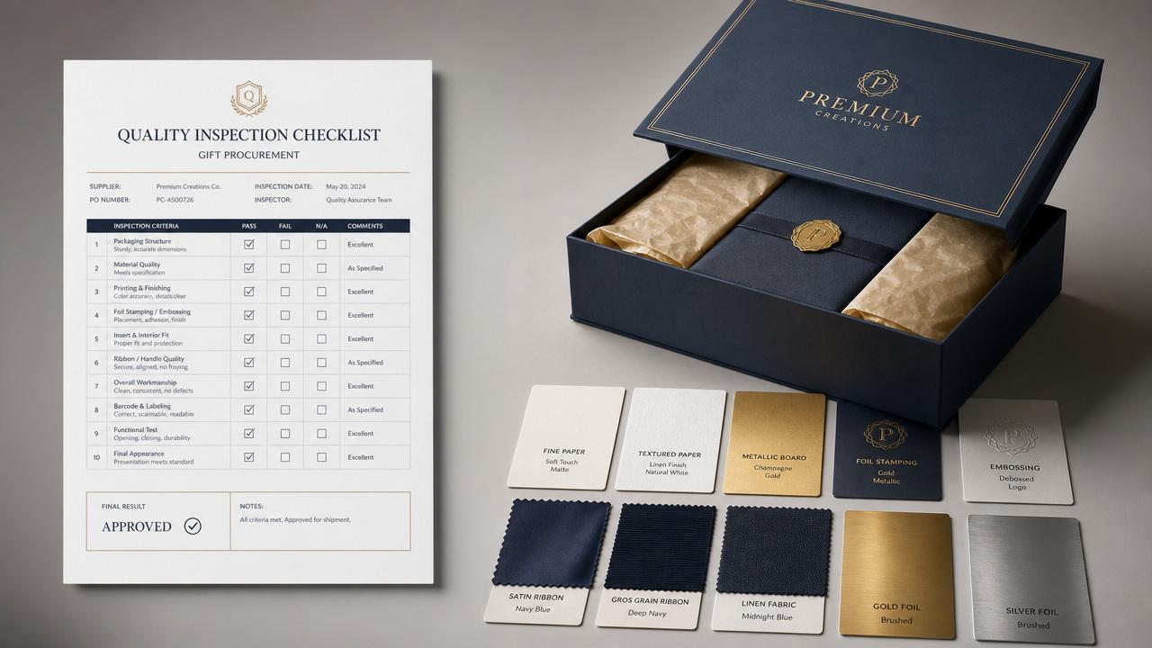Gift Sourcing Checklist for Quality and Lead Time