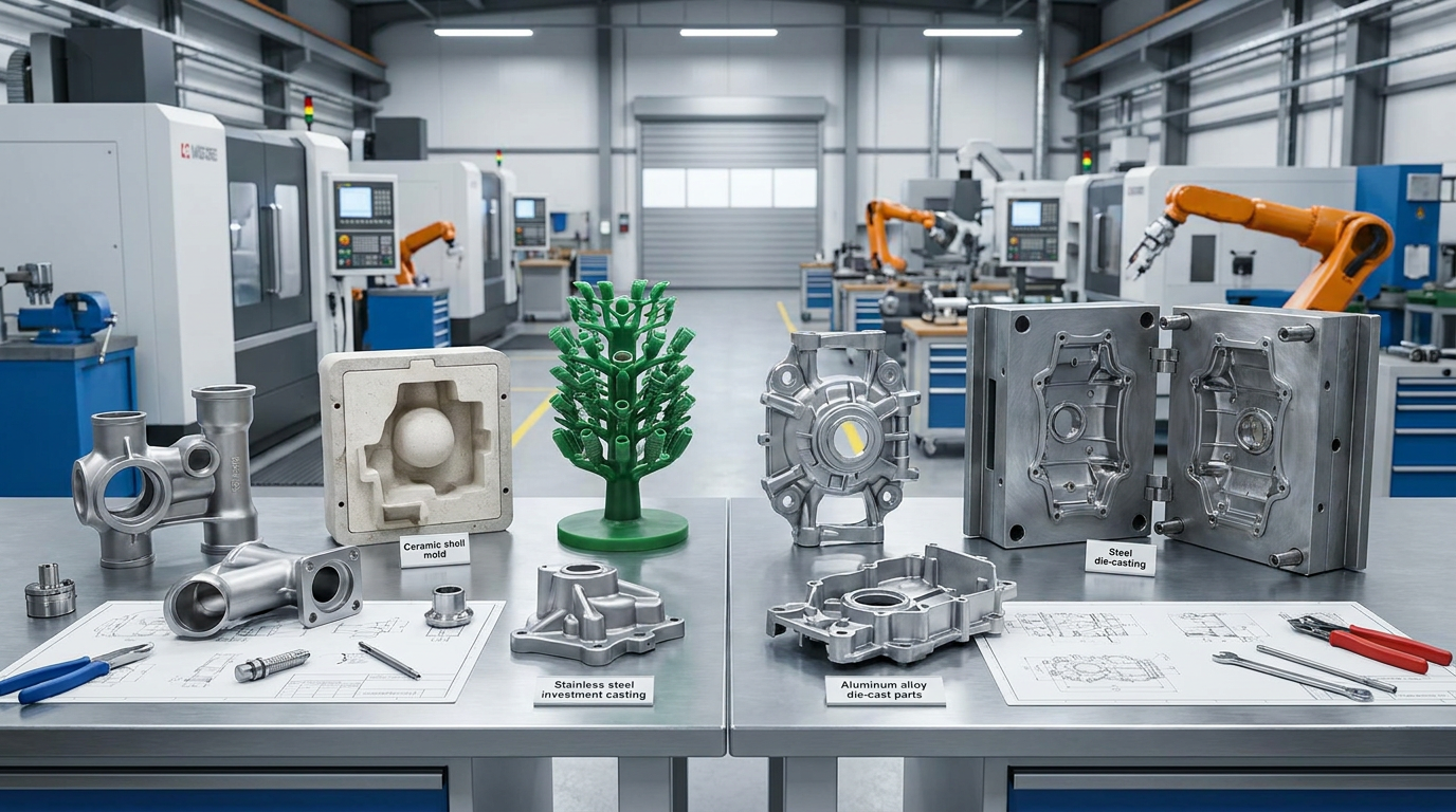 Investment Casting vs Die Casting: Which Process Fits Complex Metal Parts Better?