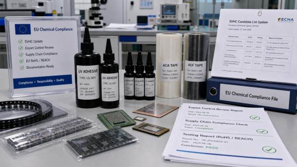 ECHA SVHC Update Puts UV Adhesive Exports Under Review