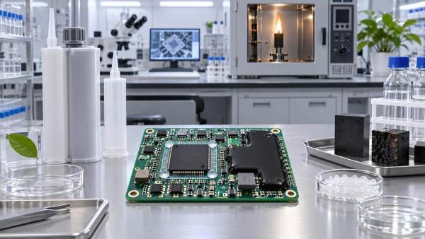 When do electronic packaging adhesives need halogen-free compliance?
