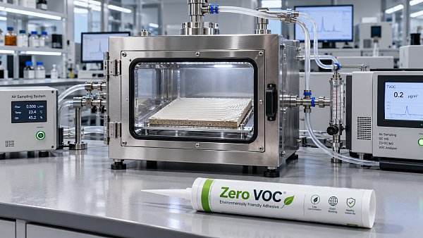 Do zero-VOC adhesives always meet indoor air emissions standards?