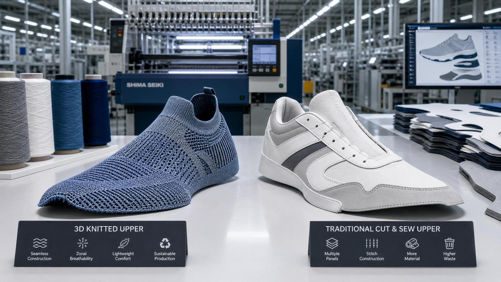 3D Knitting Footwear vs Traditional Uppers: Where the Cost and Fit Advantages Really Show