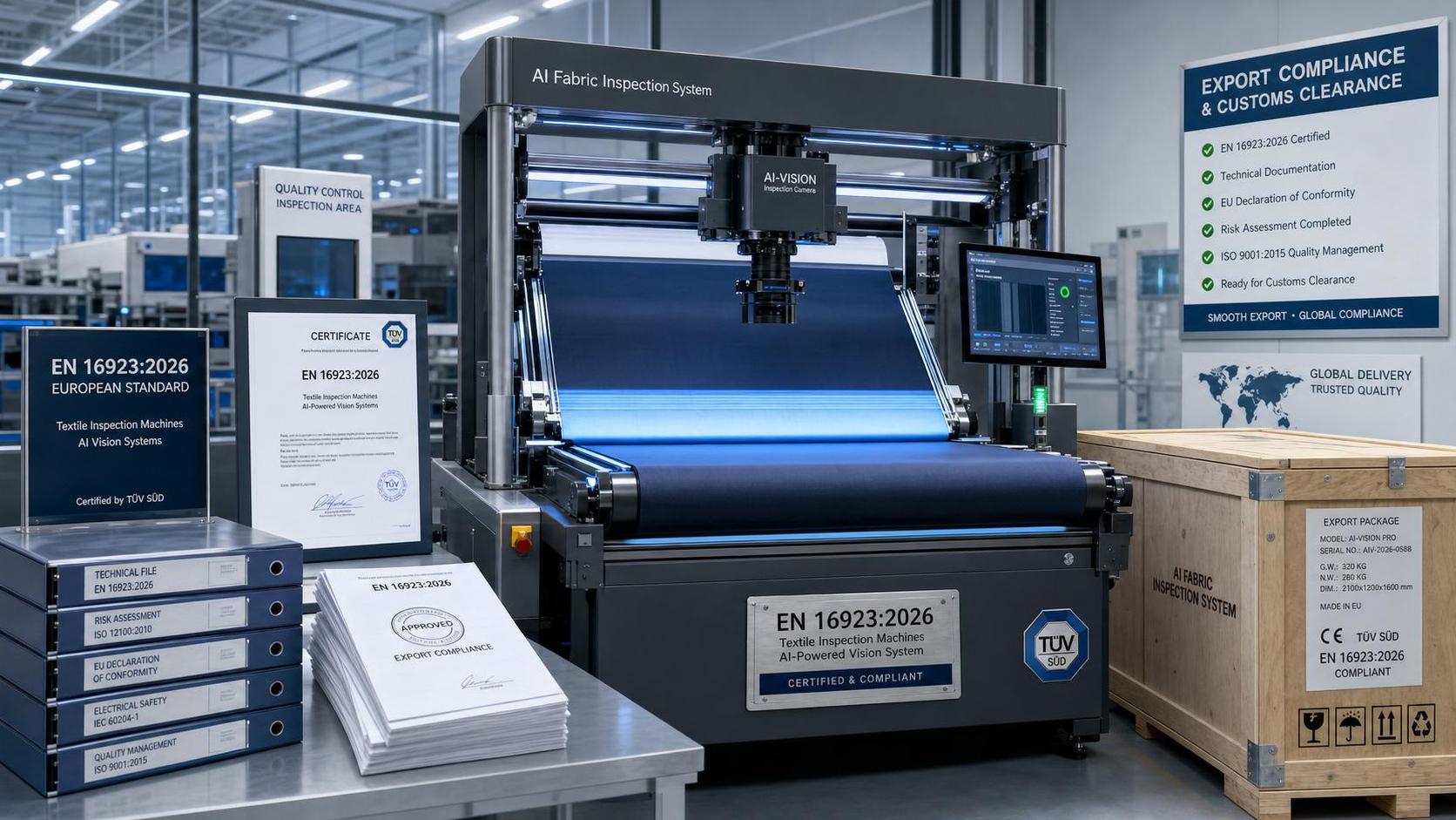 EN 16923:2026 Certification Becomes Mandatory for AI Fabric Inspection Systems EN 16923:2026 Certification Becomes Mandatory for AI Fabric Inspection Systems