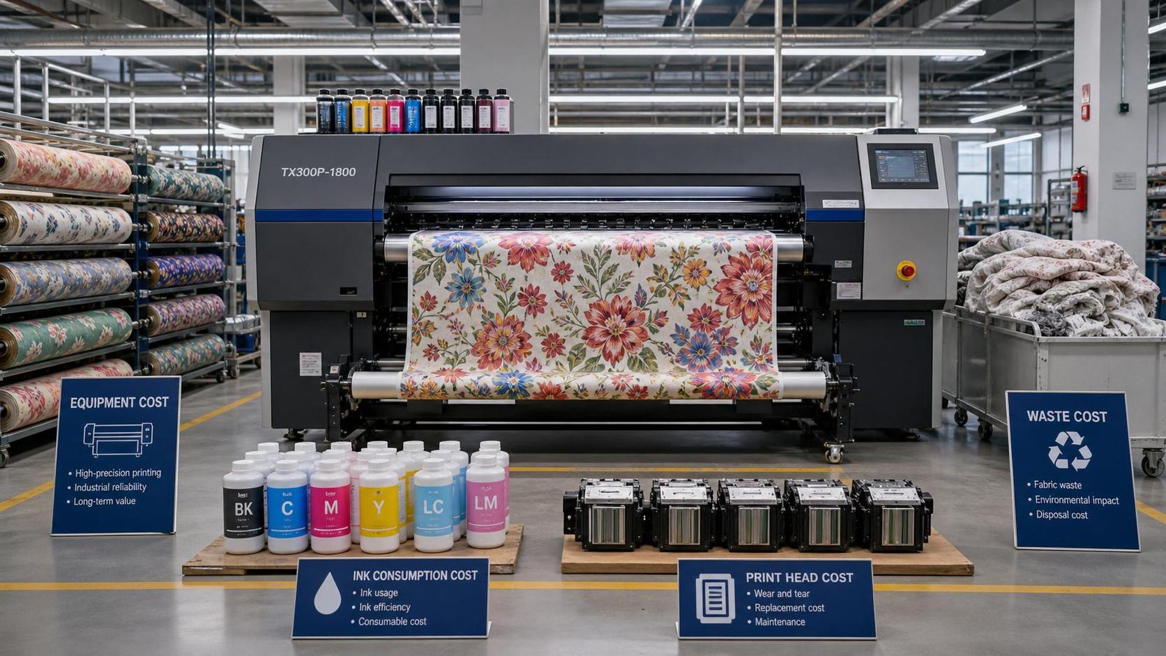 Inkjet Textile Printing Cost Breakdown: Equipment, Ink, and Fabric Waste Inkjet Textile Printing Cost Breakdown: Equipment, Ink, and Fabric Waste