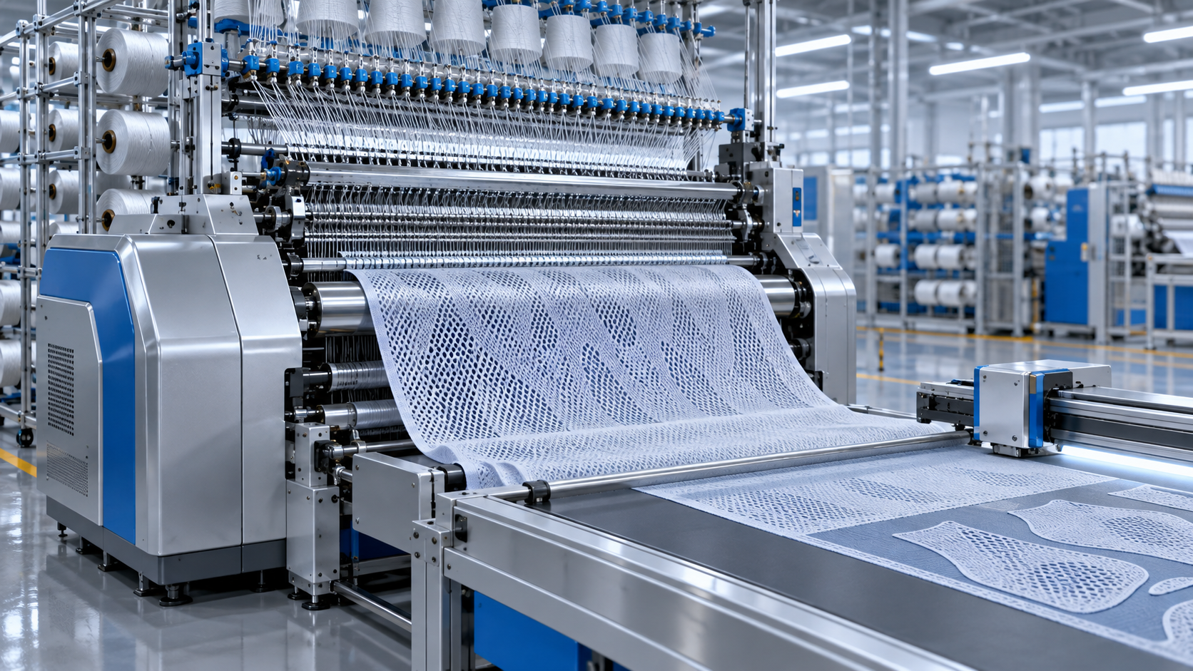 How to match warp knitting machinery to shoe upper production volumes