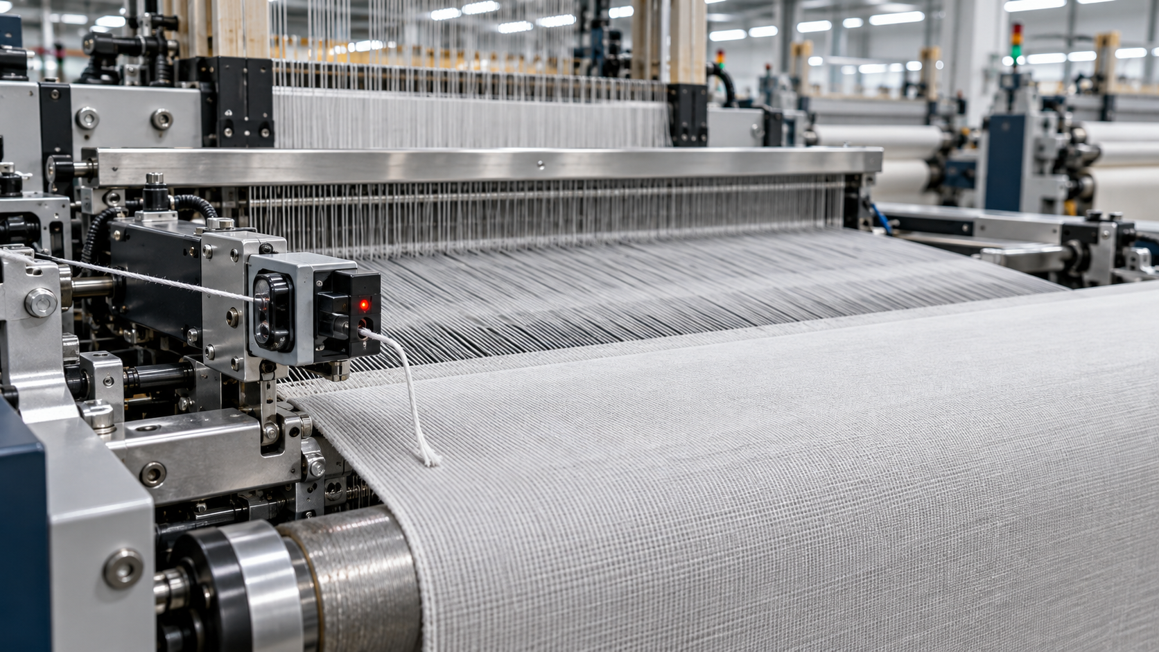 How fast should real-time broken yarn detection stop an air-jet loom?