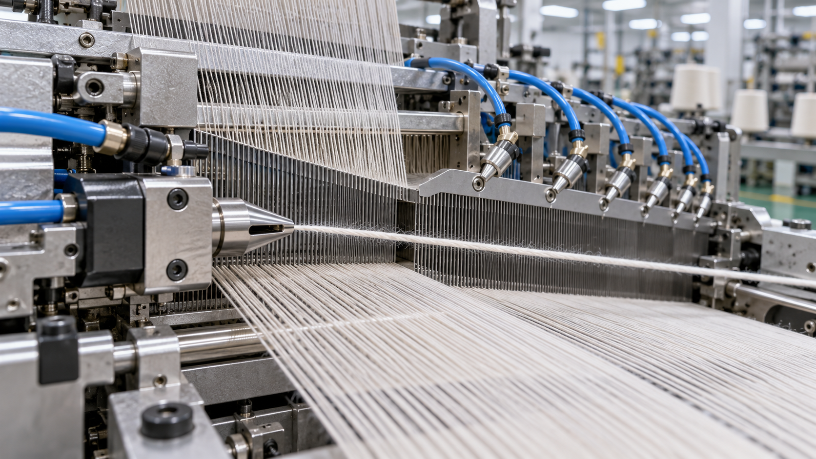 How air pressure affects weft insertion in cotton air-jet weaving How air pressure affects weft insertion in cotton air-jet weaving