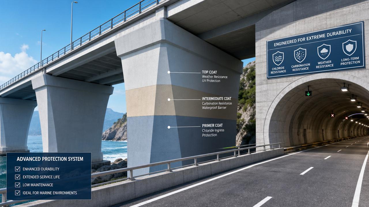 How to Choose Infrastructure Paint Systems for Concrete: Key Layers, Exposure, and Service Life