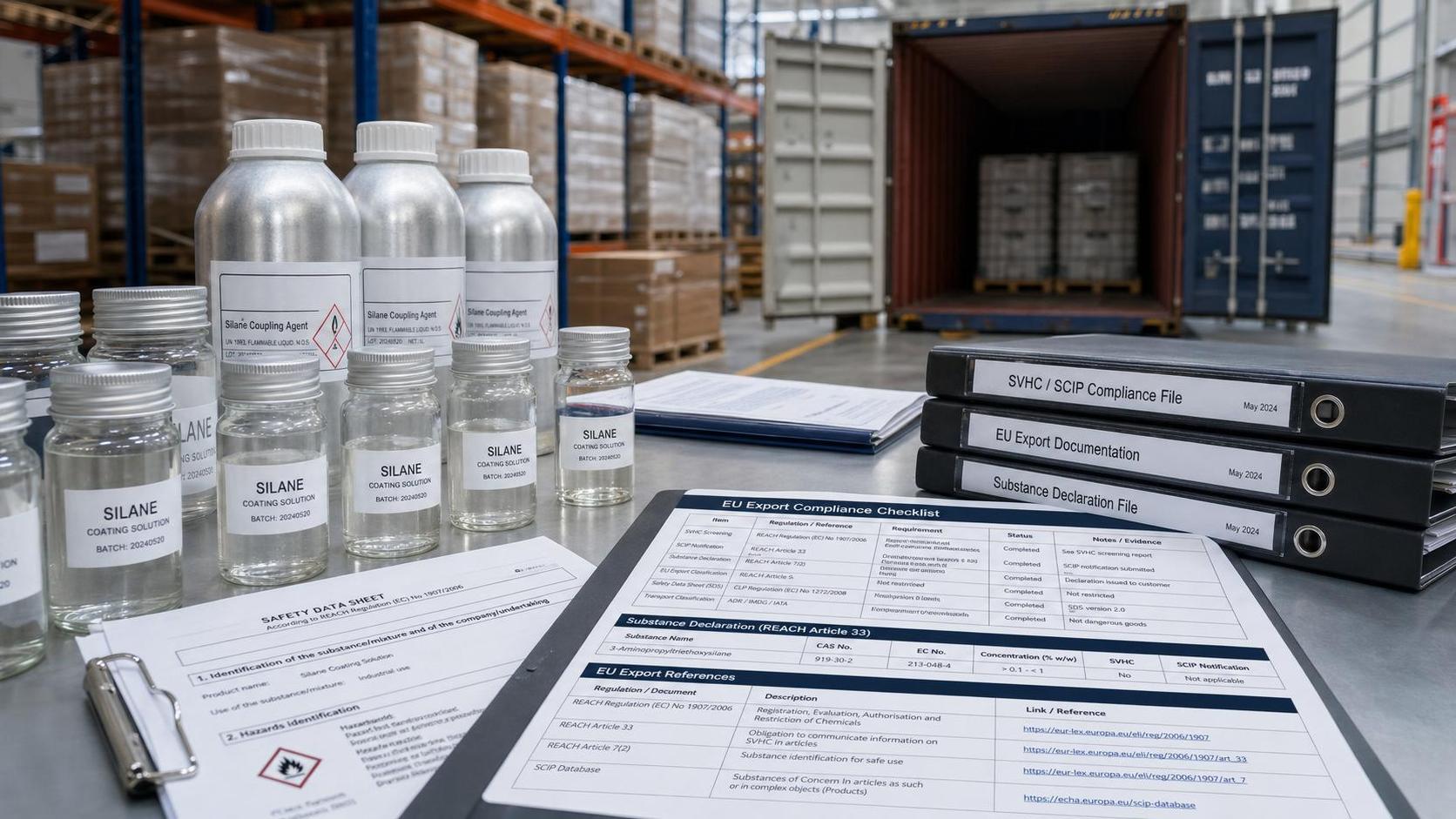 ECHA Adds 3 Silane Agents to SVHC List, SCIP Filing Starts July