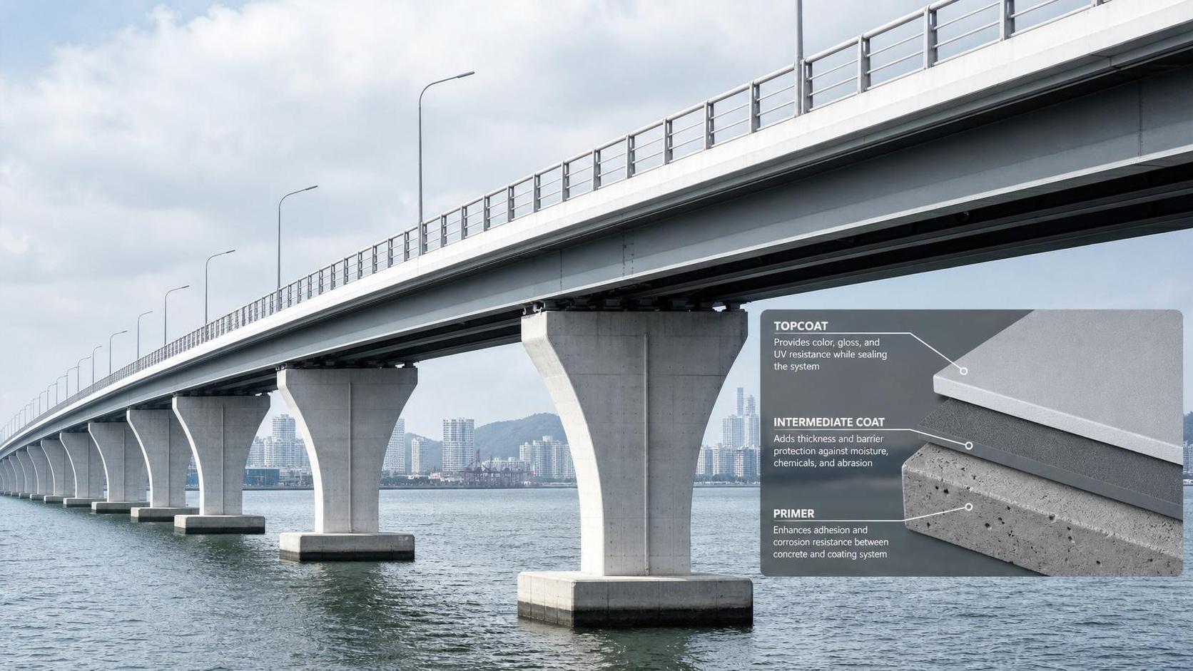 Bridge Coating Systems for Concrete Bridges: Which Layers Matter Most for Service Life?