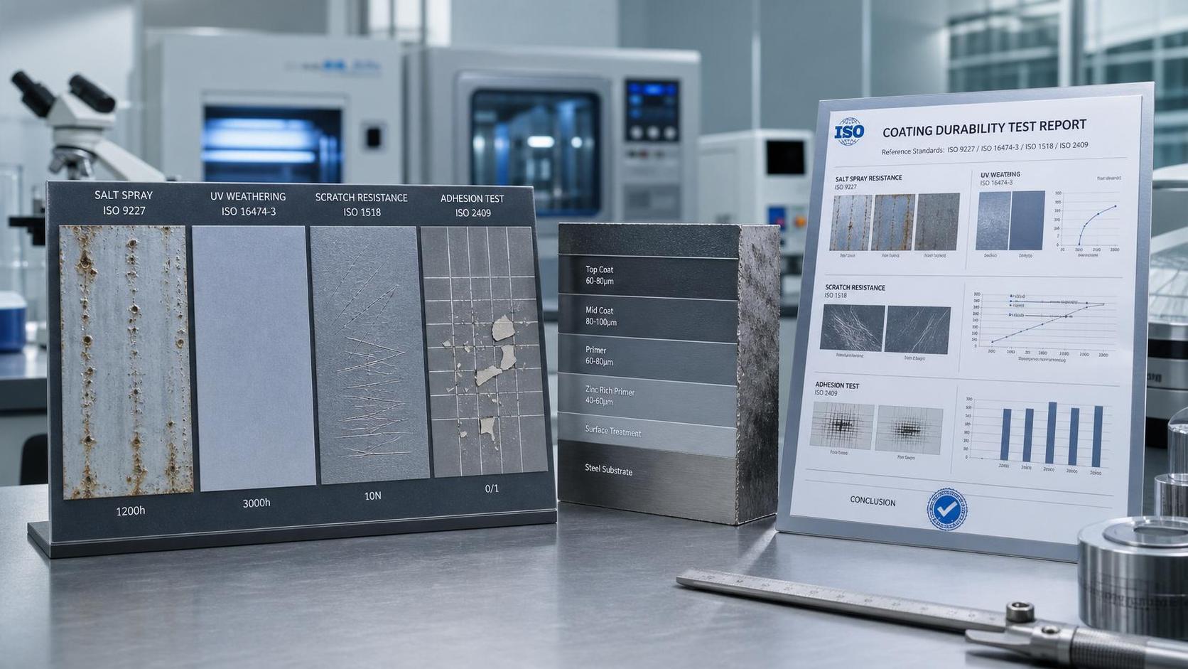 How to Read a Coating Durability Standard ISO Report for Outdoor Metal Projects