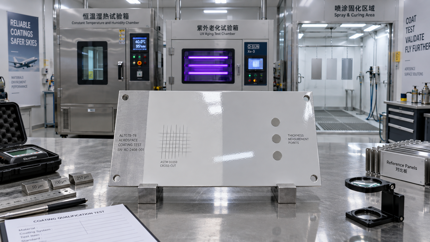 How coatings in aerospace are qualified for exterior aircraft surfaces