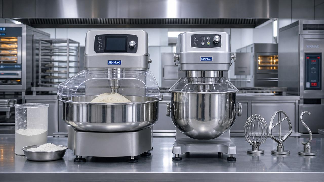 Spiral Mixers vs Planetary Mixers: Dough Development, Batch Size, and Use Cases Compared