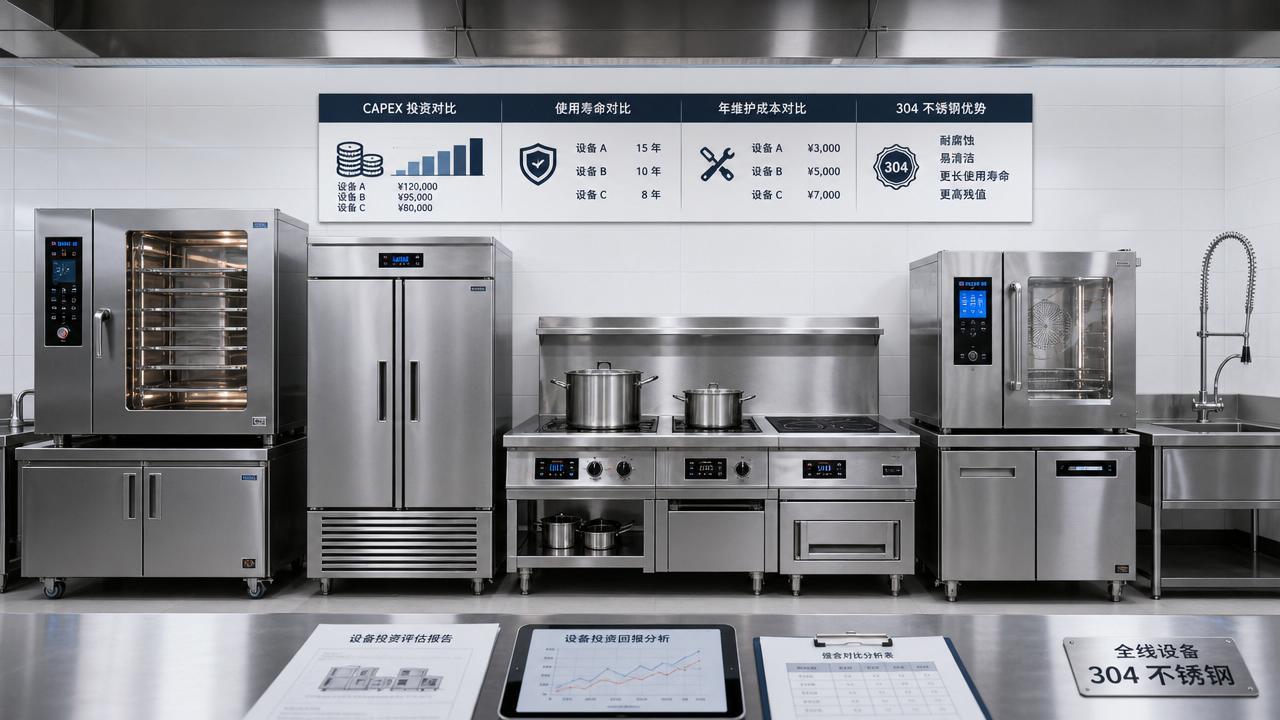 Kitchen Equipment Investment: How to Compare CAPEX, Lifespan, and Maintenance Costs