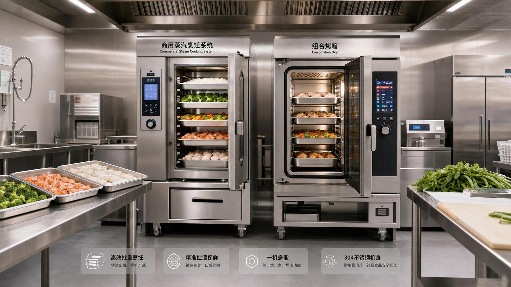 Commercial Steam Cooking Systems vs Combi Ovens: Which Fits Batch Cooking Better?