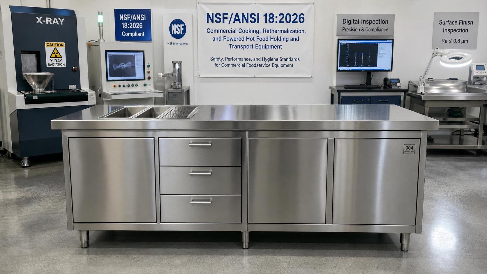 NSF/ANSI 18:2026 Takes Effect for 304 SS Islands