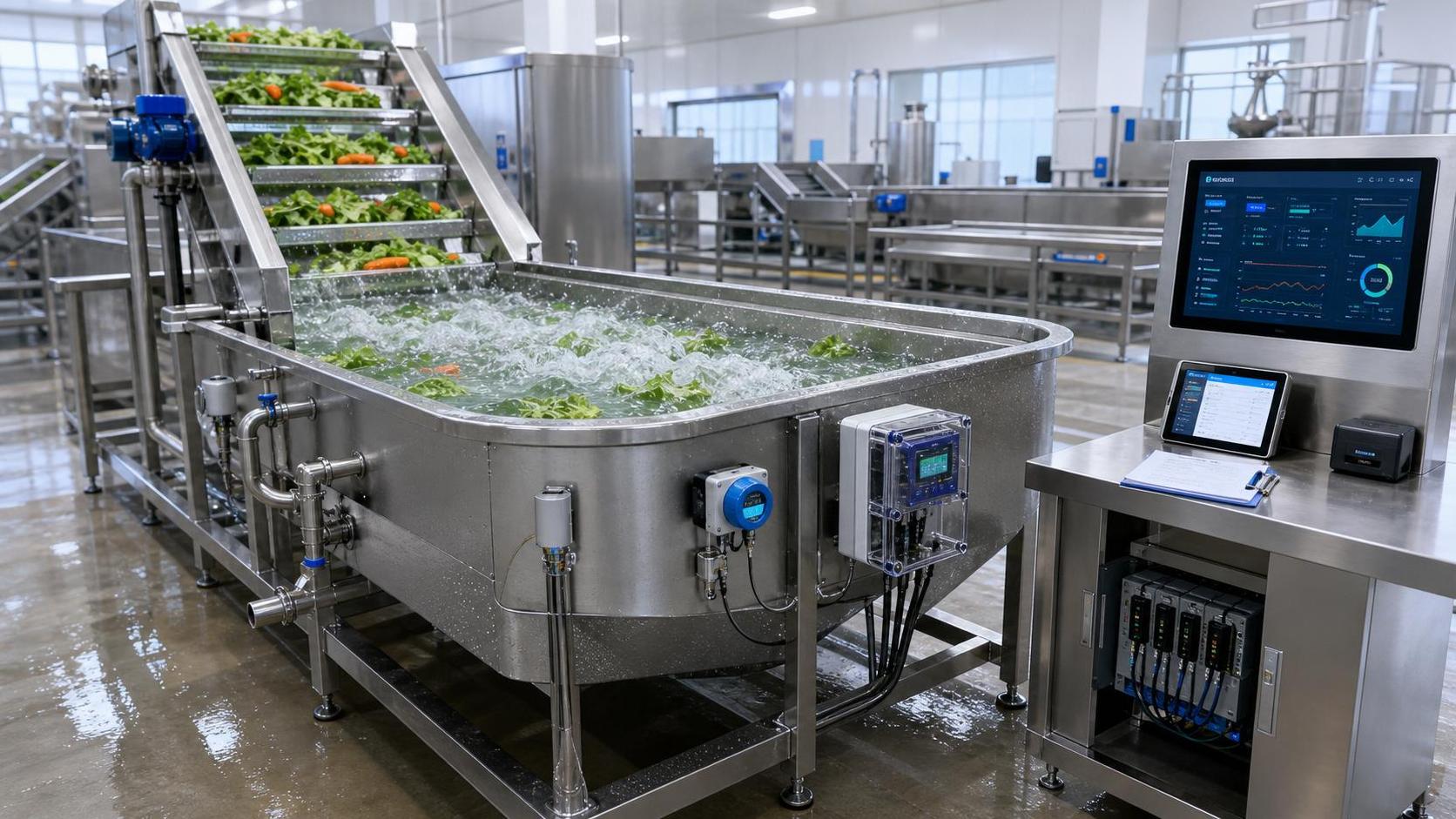 EU CE Rule Takes Effect for IoT Water Monitoring on Vegetable Washing Lines