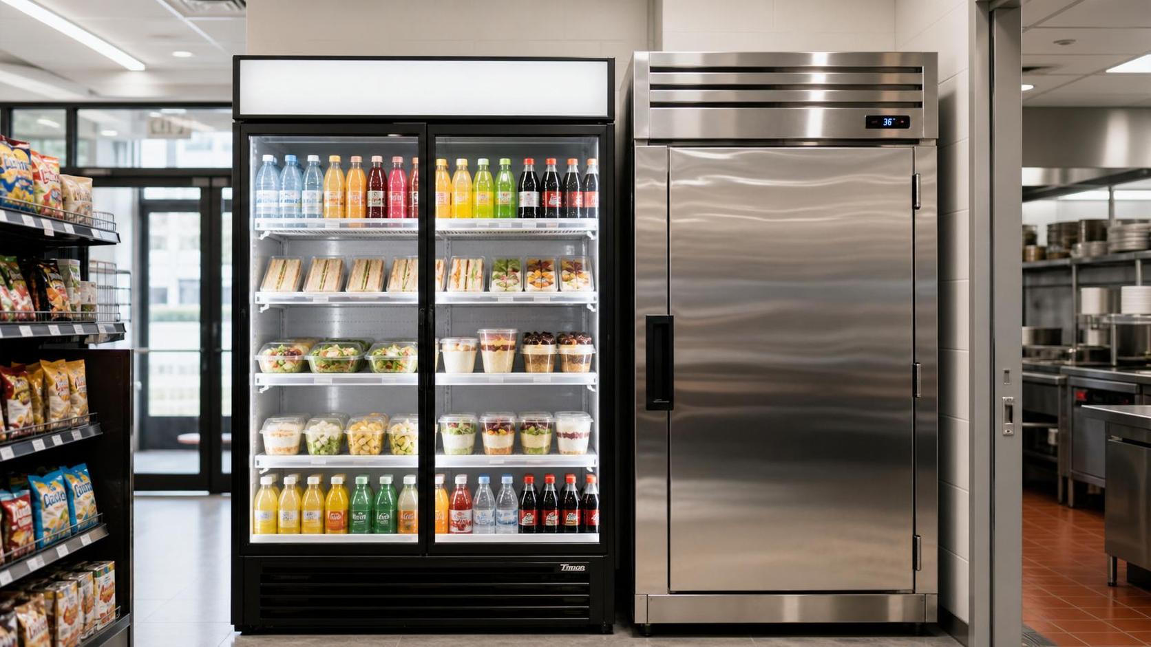 Display Chillers vs Upright Refrigerators: Which Fits Retail Food Service Better?