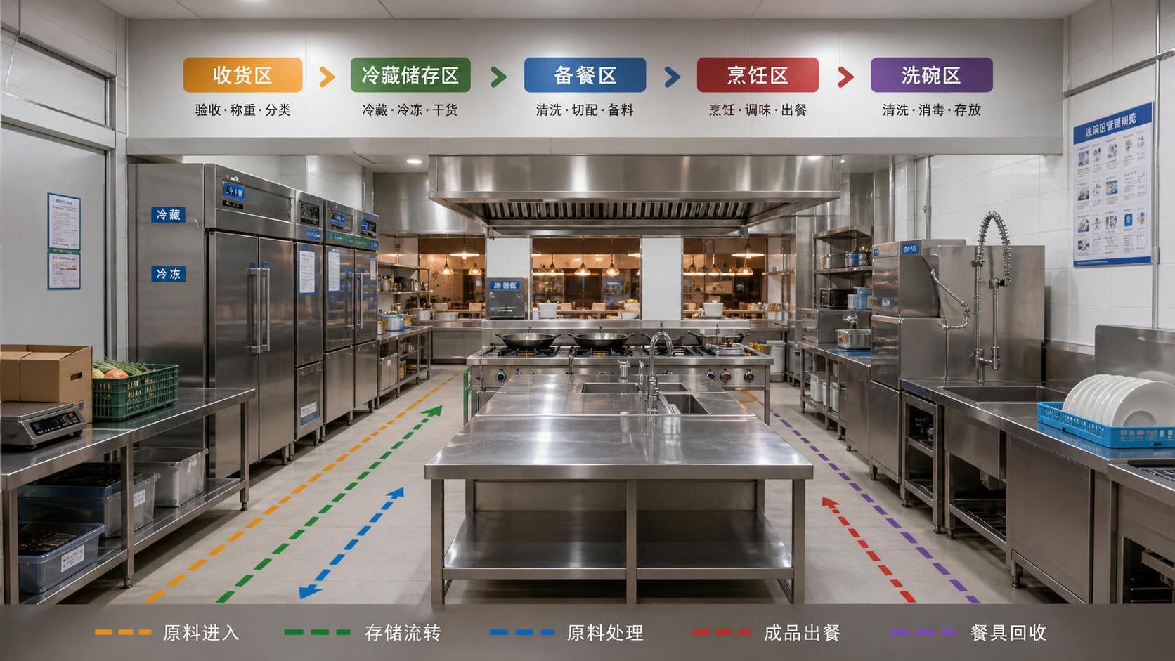 Commercial Kitchen Zoning for Restaurants: Layout Rules for Workflow and Food Safety