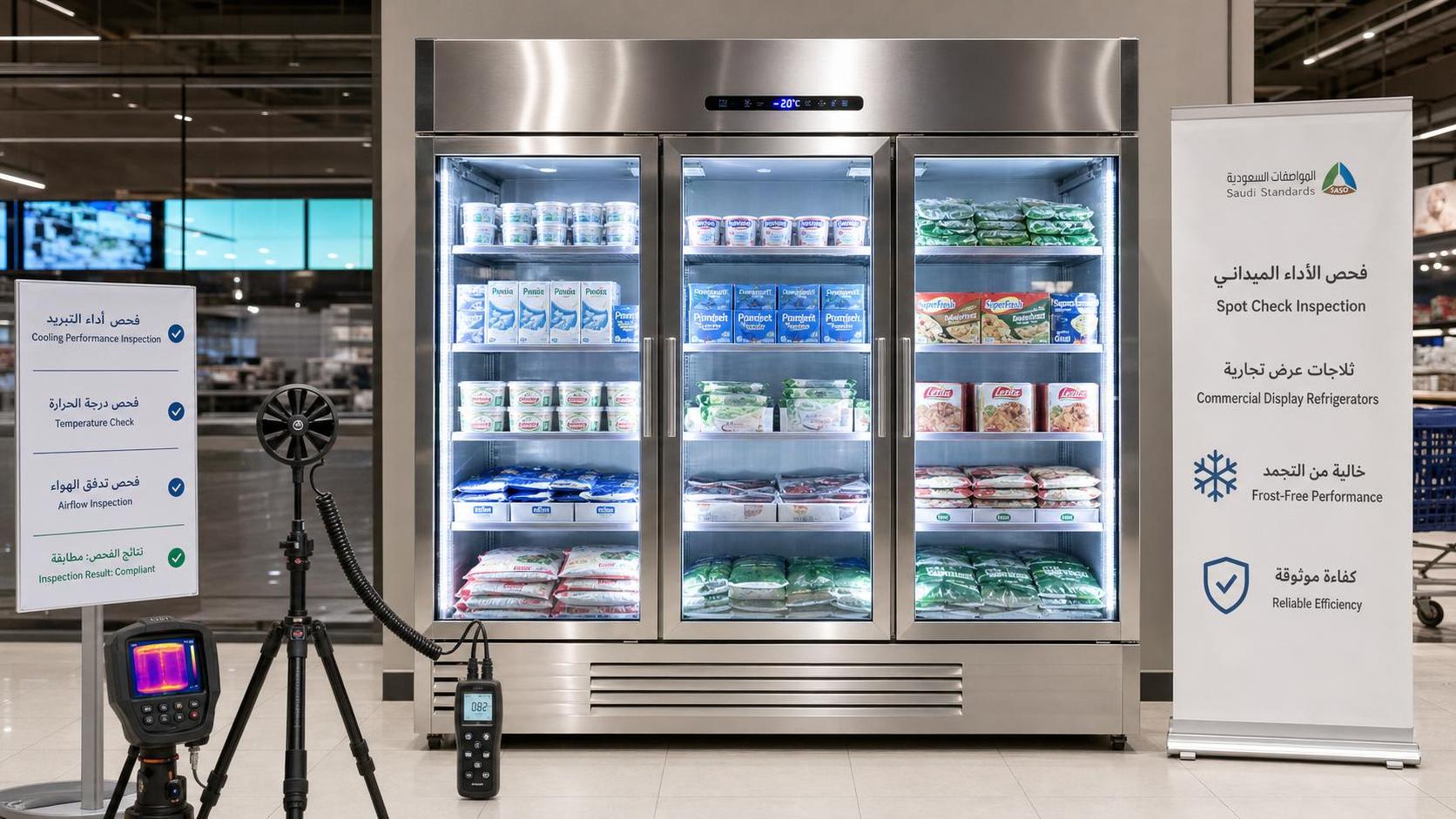 SASO Spot Checks Frost-free Display Freezers