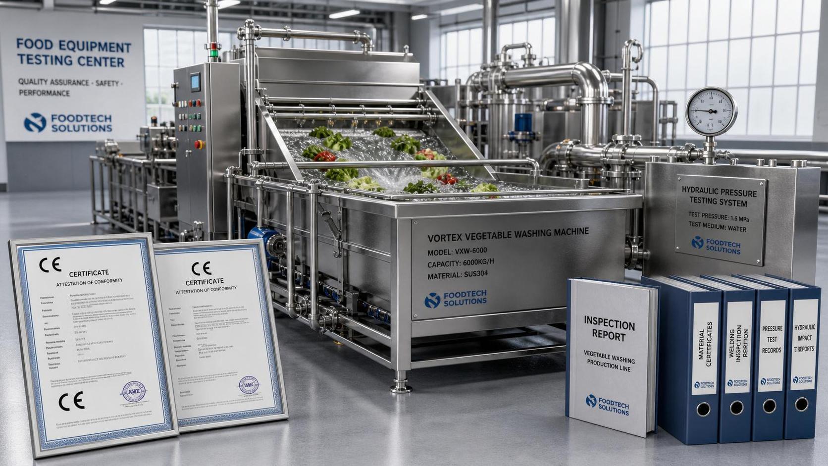 EU Rule Takes Effect on Hydraulic Impact Tests for Vegetable Washing Lines