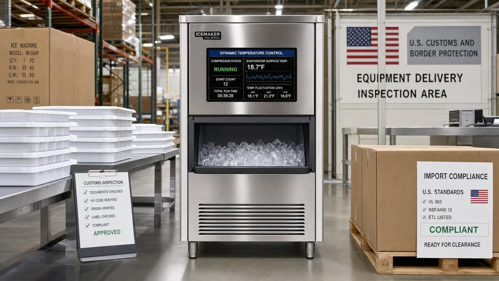 FDA Makes Dynamic Temperature Labels Mandatory for Ice Machine Imports